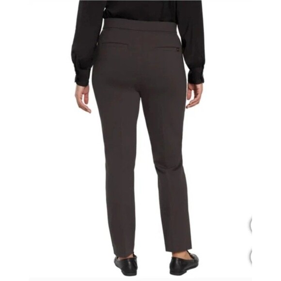 Banana Republic Womens Size 12 Brown Ponte Pants Chino Dress Ankle Trousers New - Picture 5 of 8